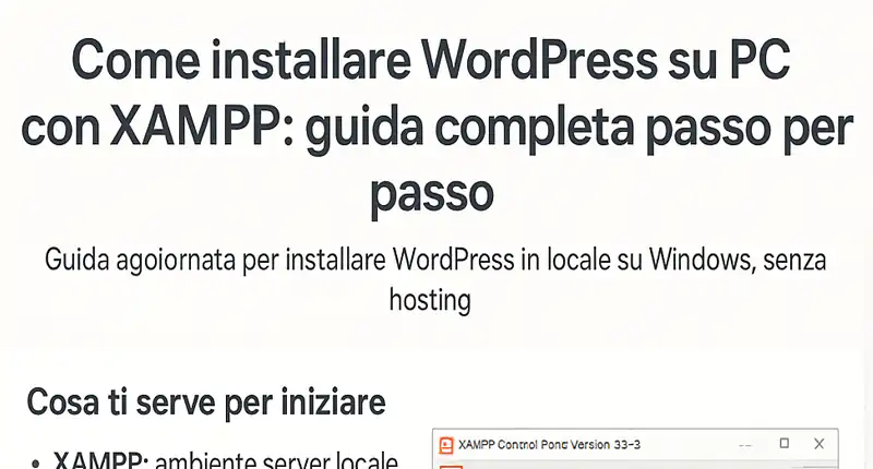 Come Installare WordPress su PC