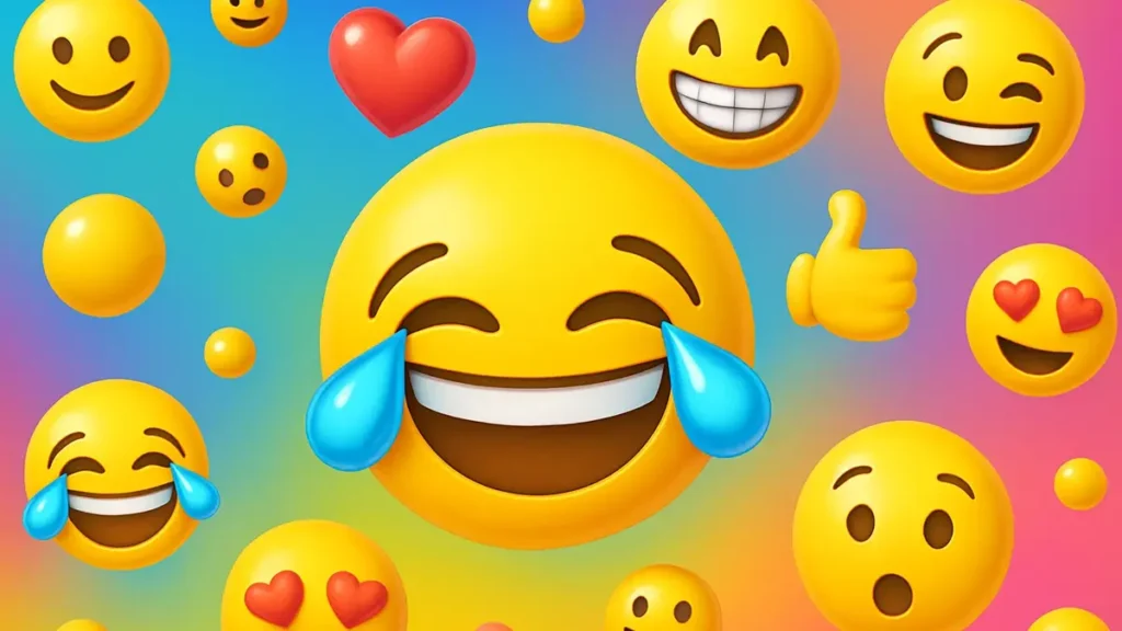 Un gruppo di emoji assortite