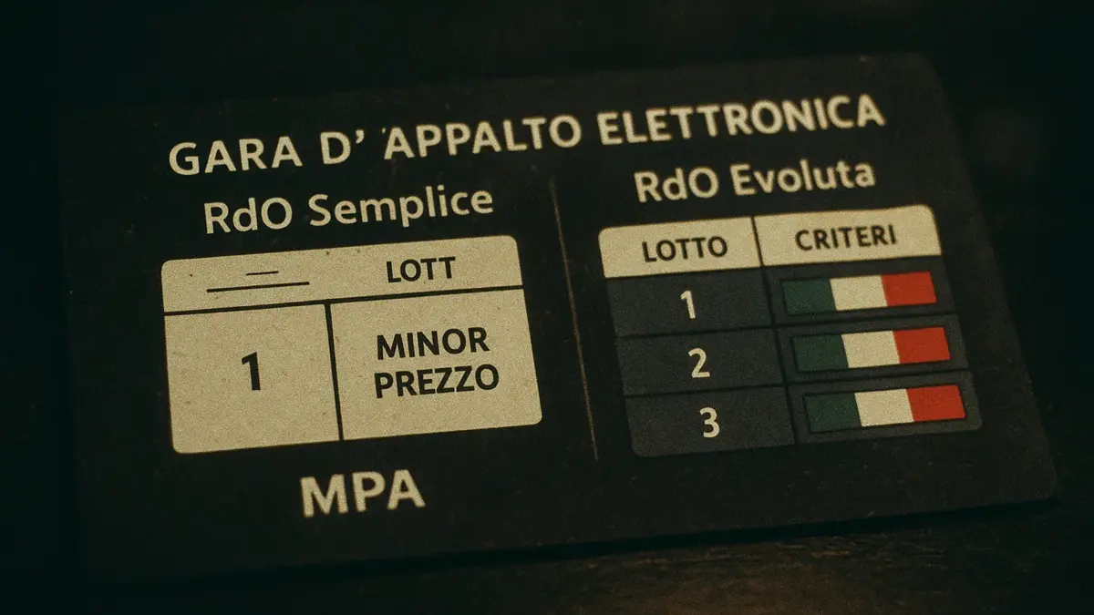 Salvage Rdo Differenza tra RDO semplice ed evoluta