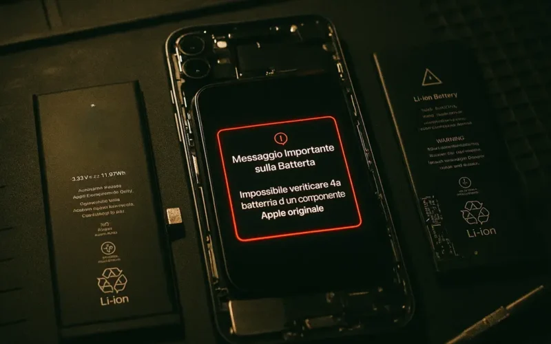 Batteria iPhone originale a confronto con batteria iPhone non originale