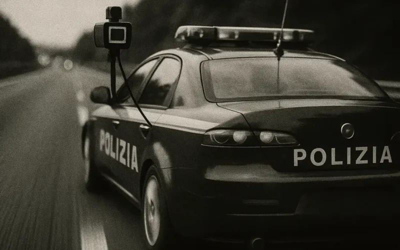 Scout Speed auto polizia in movimento rileva velocità