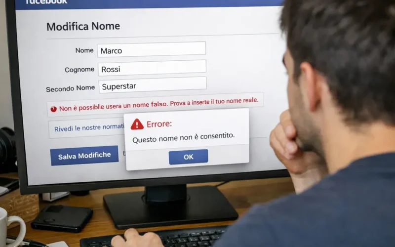 È possibile cambiare nome su Facebook prima dei 60 giorni?