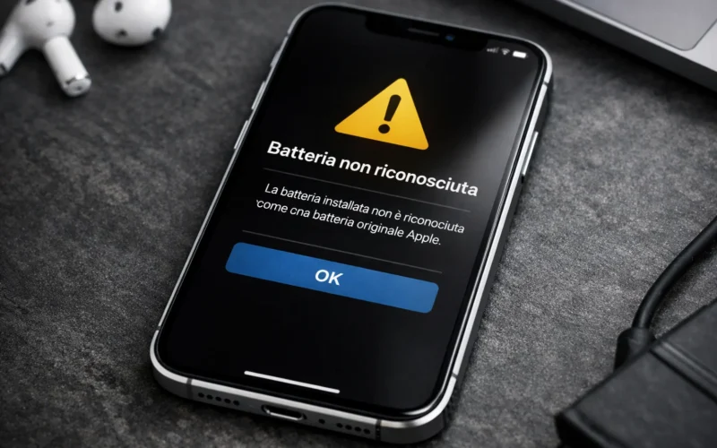 Perché l’iPhone segnala “batteria non riconosciuta” e cosa significa