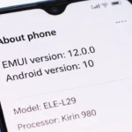 Versione Android di Huawei P30 con EMUI 12